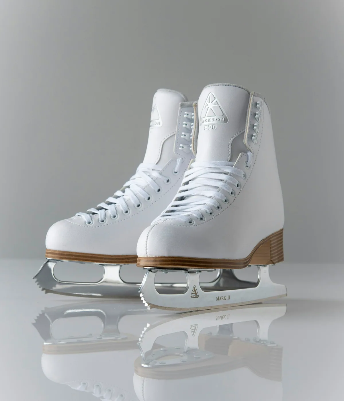Sticks and skates being repaired on a workbench